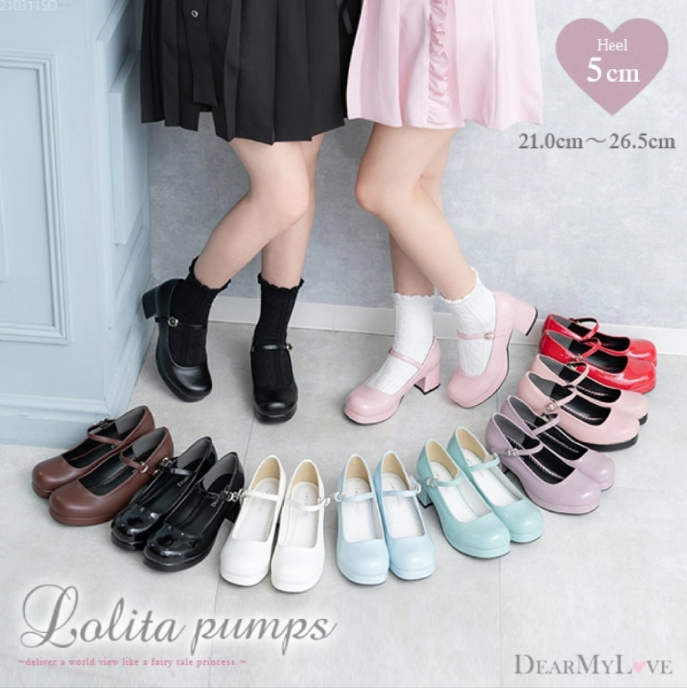 Dearmylove lolita heel pumps mary janes shoes